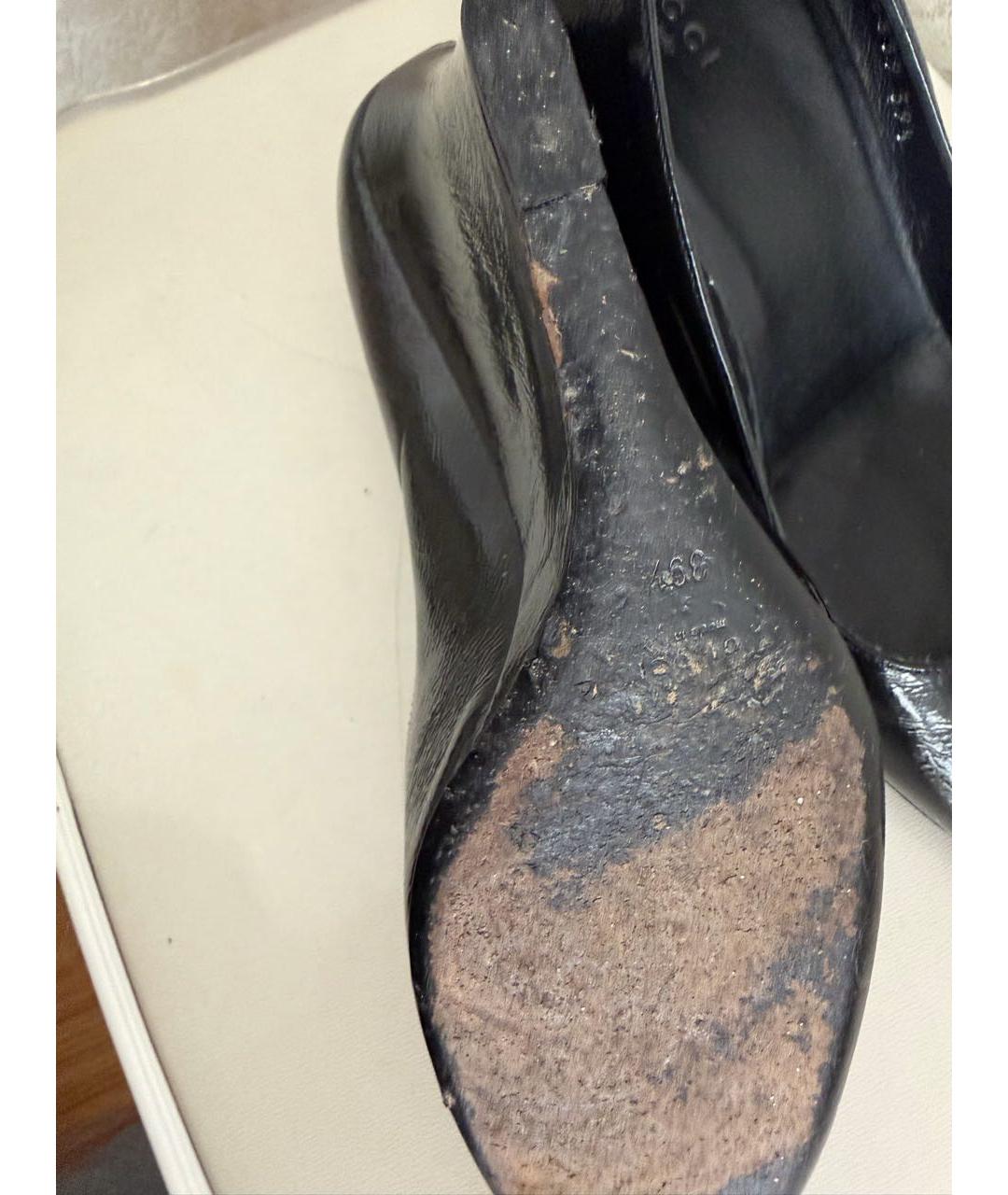 GUCCI Черные туфли из лакированной кожи, фото 7