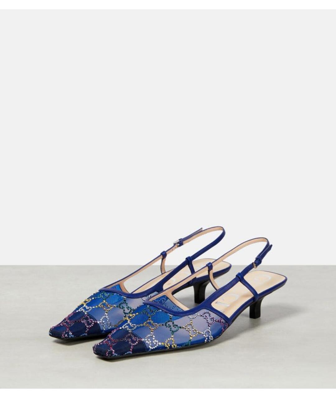 GUCCI Синие туфли, фото 4