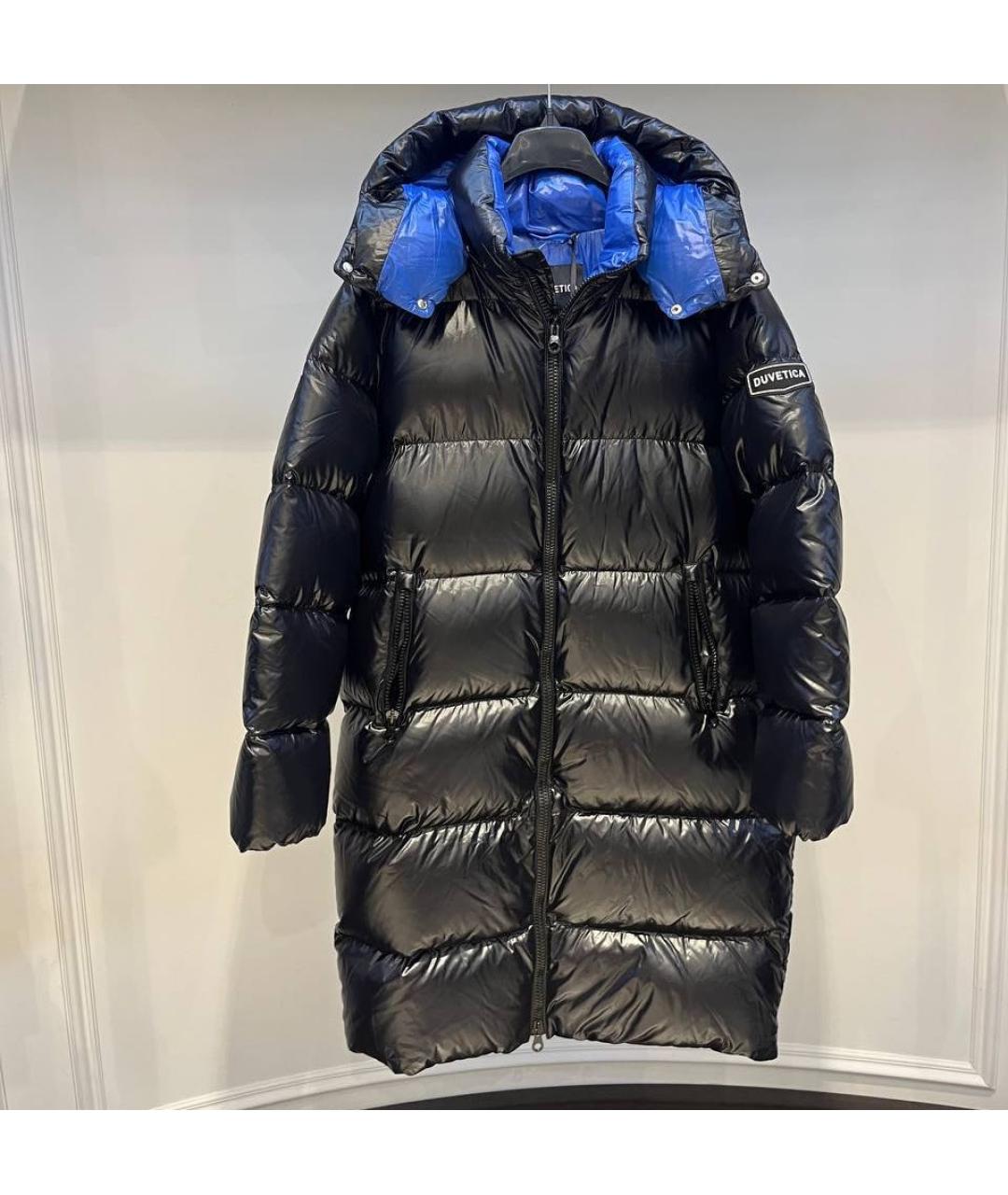 DUVETICA Черный полиамидовый пуховик, фото 3