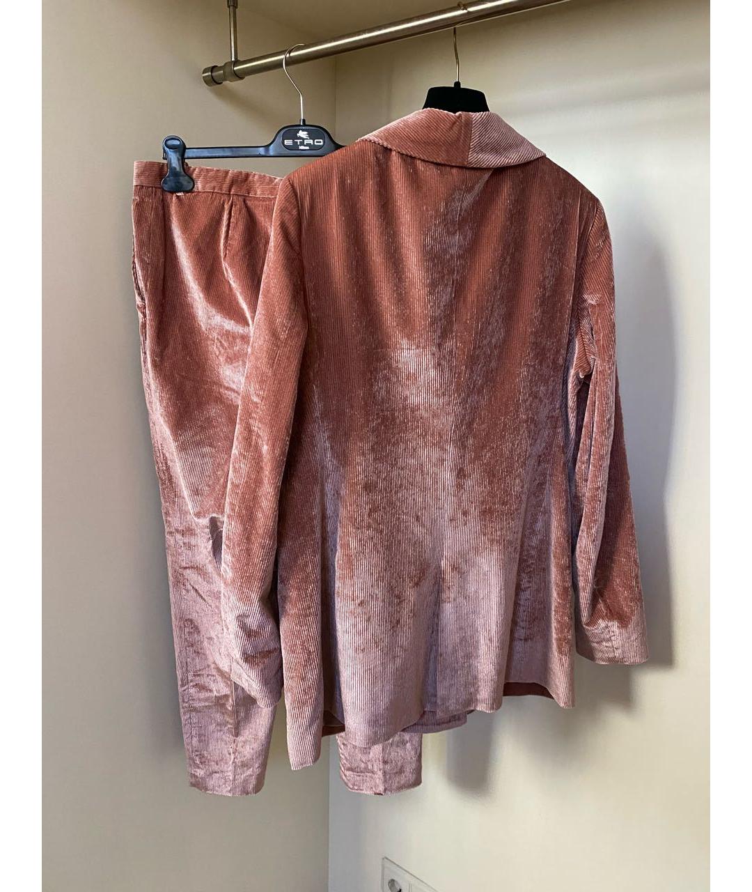 FABIANA FILIPPI Коралловый хлопковый костюм с брюками, фото 7