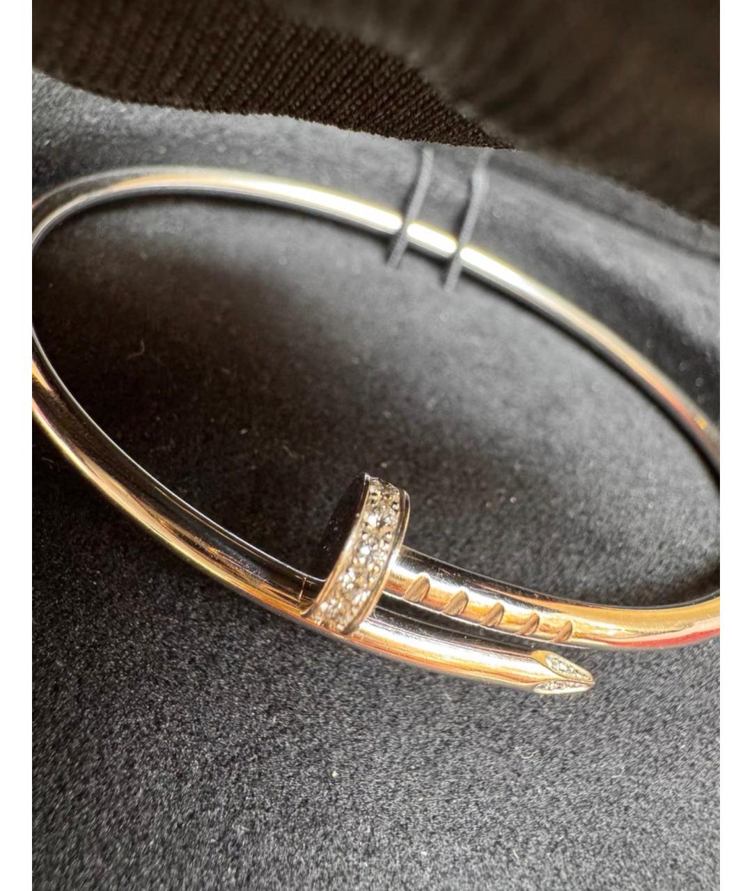 CARTIER Серебрянный браслет из белого золота, фото 3