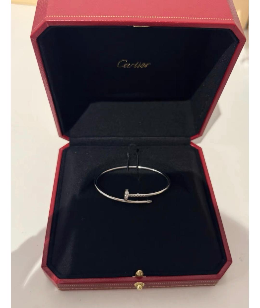 CARTIER Серебрянный браслет из белого золота, фото 2