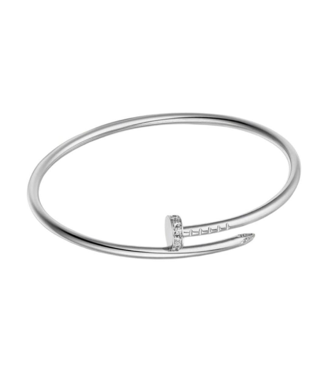 CARTIER Серебрянный браслет из белого золота, фото 1