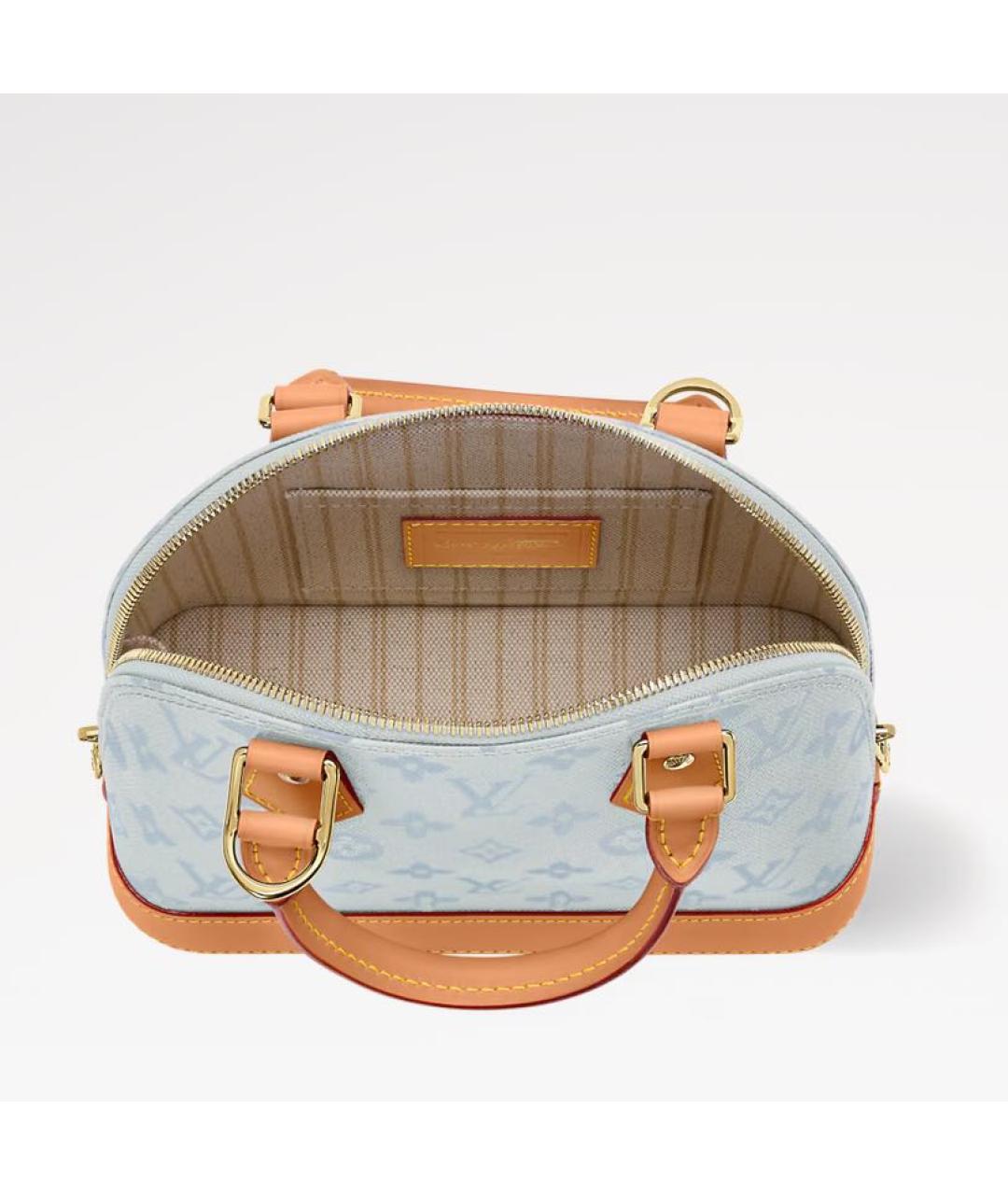 LOUIS VUITTON Голубая сумка тоут, фото 3