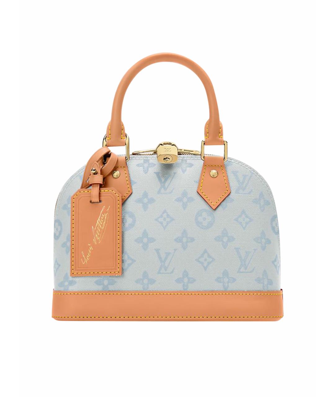 LOUIS VUITTON Голубая сумка тоут, фото 1