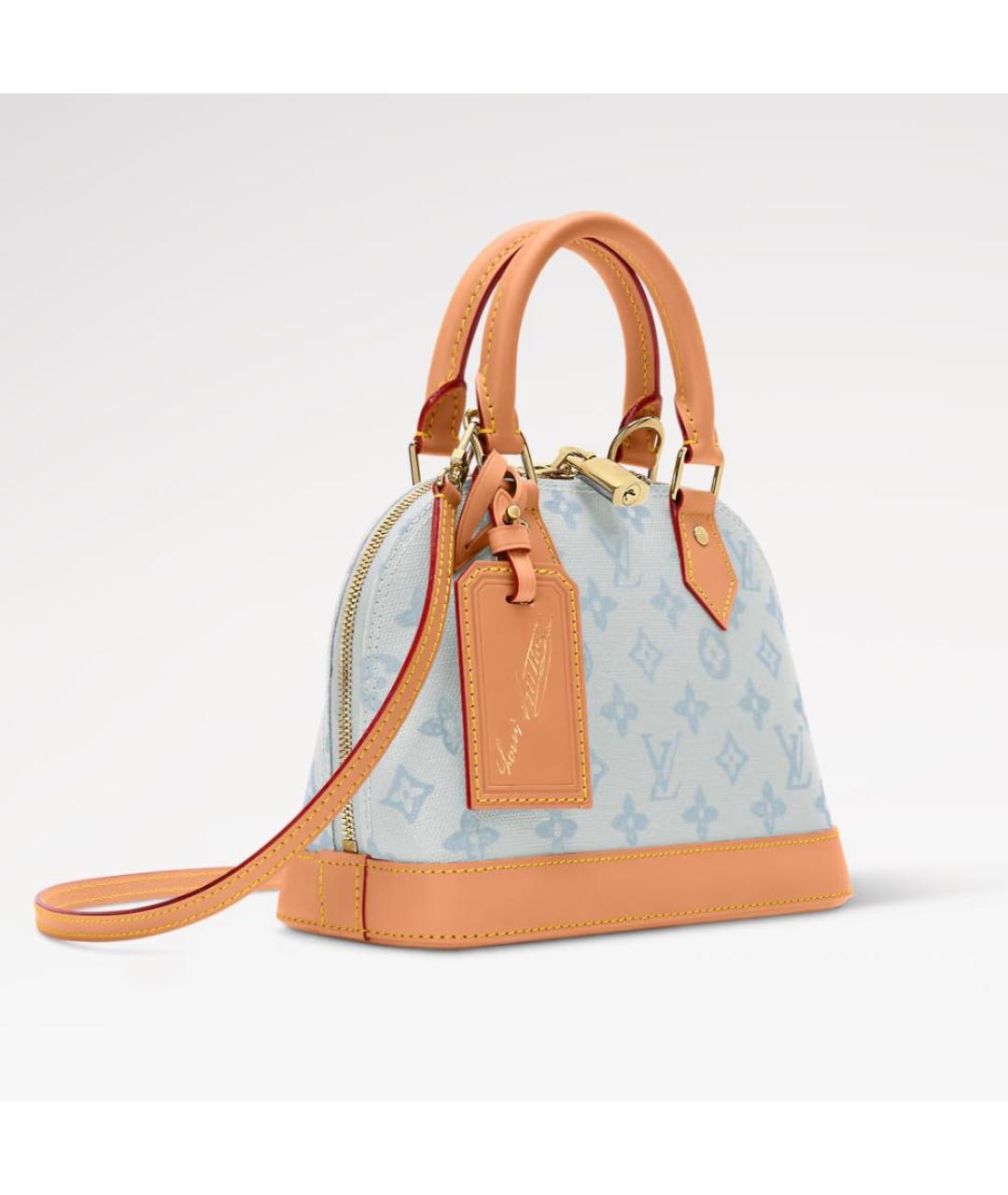 LOUIS VUITTON Голубая сумка тоут, фото 2