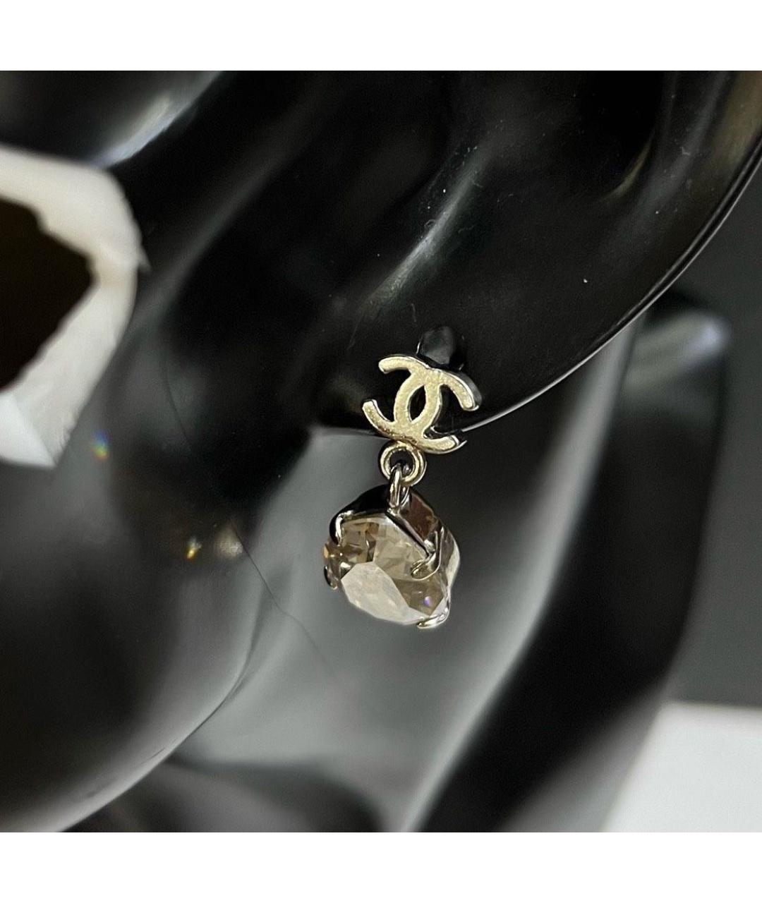 CHANEL Серебряные серьги, фото 6