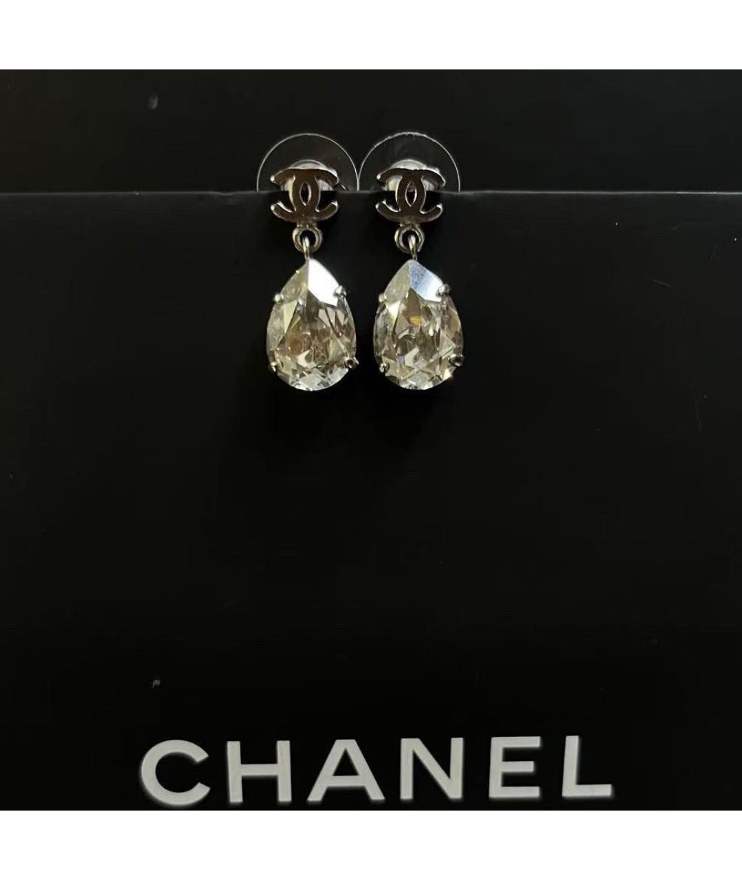 CHANEL Серебряные серьги, фото 3