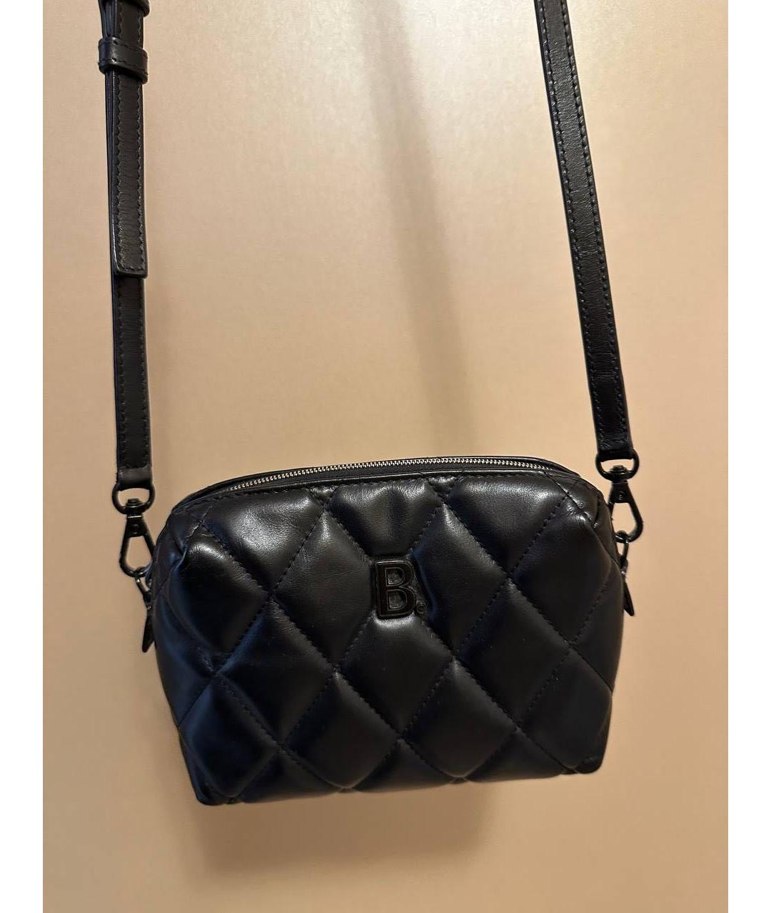 BALENCIAGA Черная кожаная сумка через плечо, фото 9