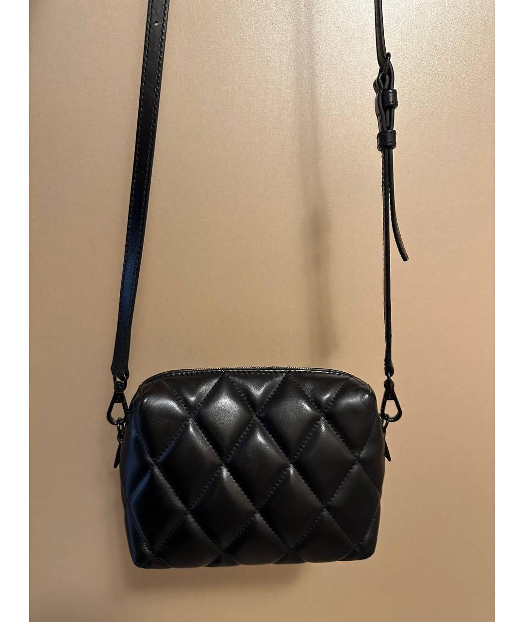 BALENCIAGA Черная кожаная сумка через плечо, фото 3