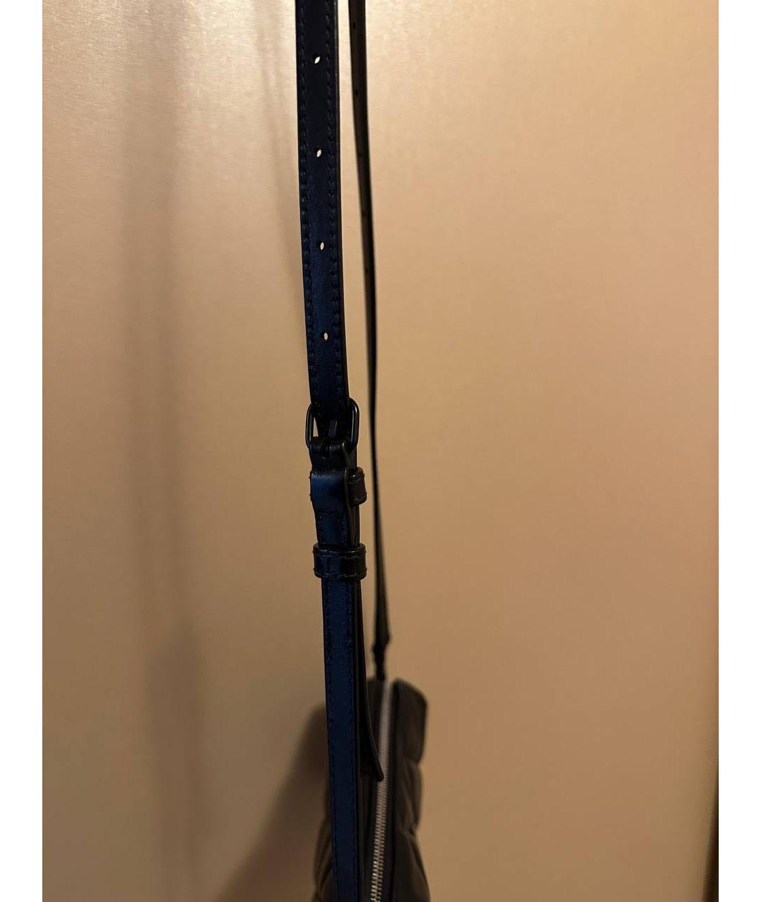 BALENCIAGA Черная кожаная сумка через плечо, фото 2