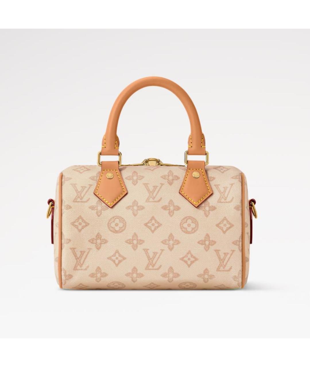 LOUIS VUITTON Бежевая сумка с короткими ручками, фото 4