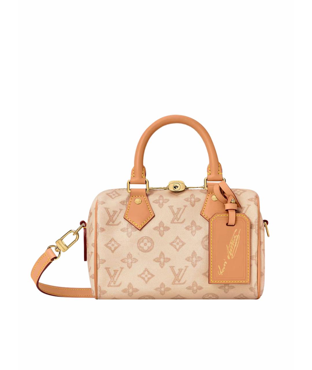 LOUIS VUITTON Бежевая сумка с короткими ручками, фото 1