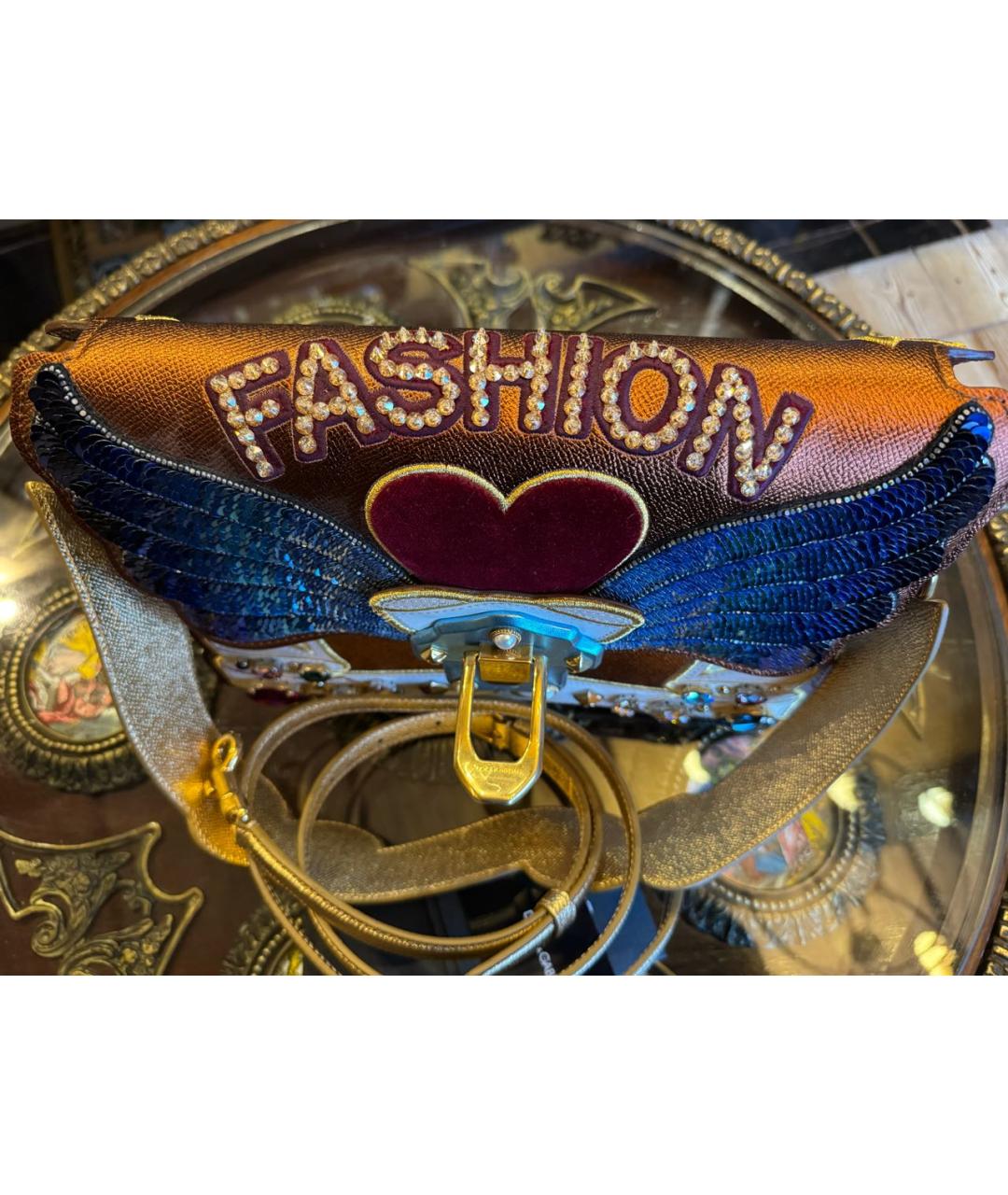 DOLCE&GABBANA Мульти кожаная сумка через плечо, фото 5