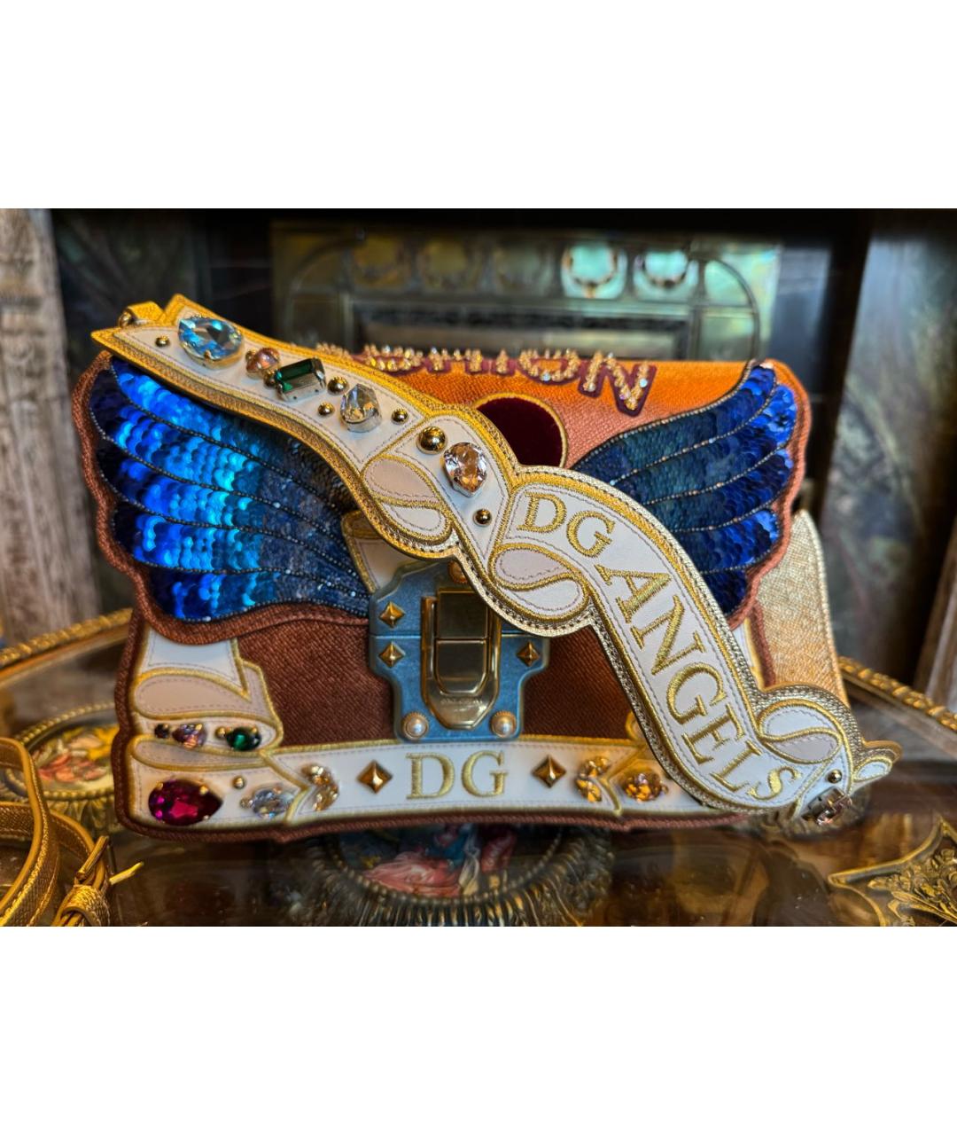 DOLCE&GABBANA Мульти кожаная сумка через плечо, фото 2