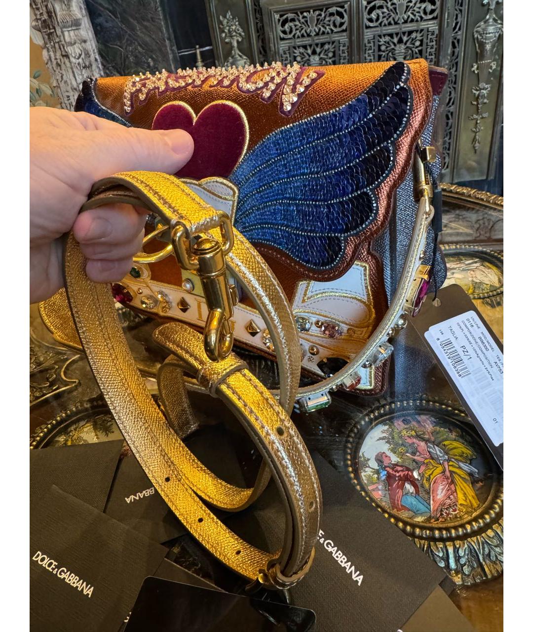 DOLCE&GABBANA Мульти кожаная сумка через плечо, фото 8