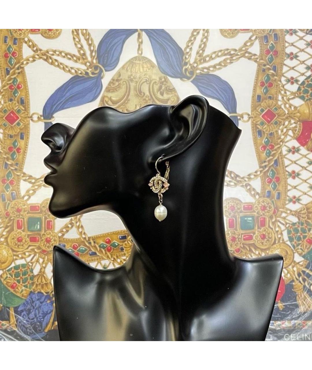 CHANEL Золотые серьги, фото 4