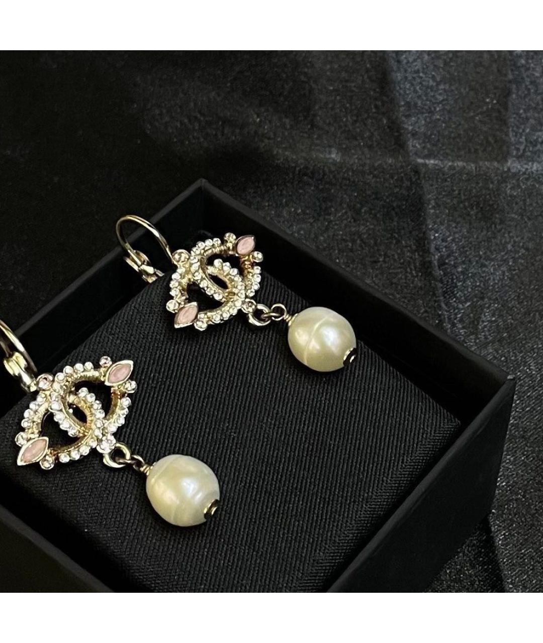 CHANEL Золотые серьги, фото 3