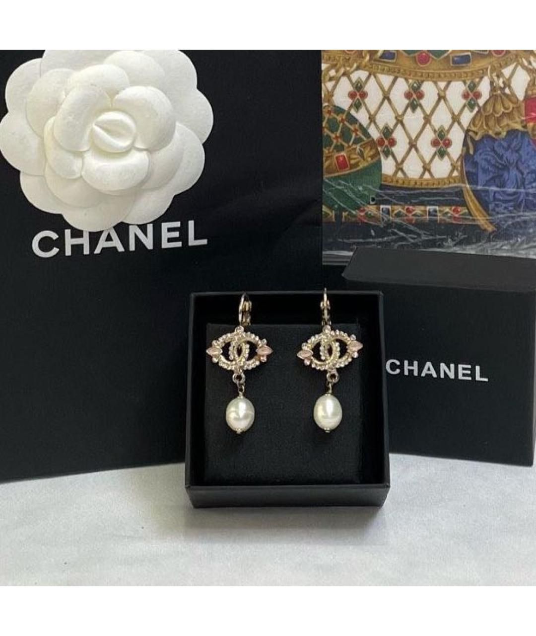 CHANEL Золотые серьги, фото 5