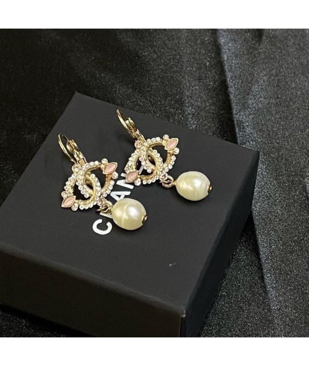 CHANEL Золотые серьги, фото 2