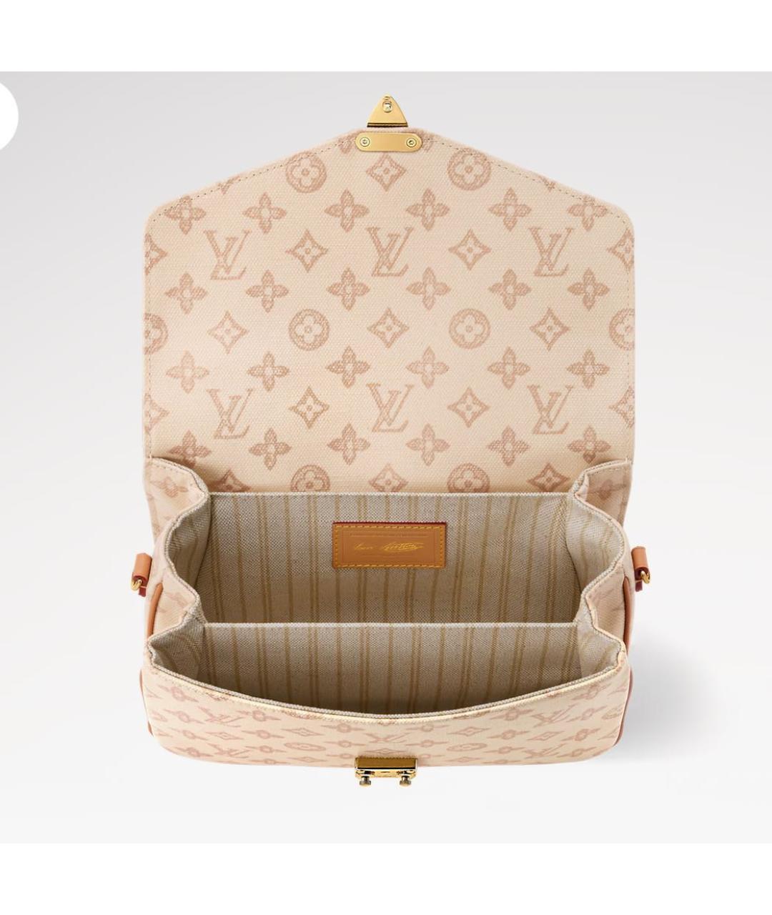 LOUIS VUITTON Бежевая сумка через плечо, фото 3