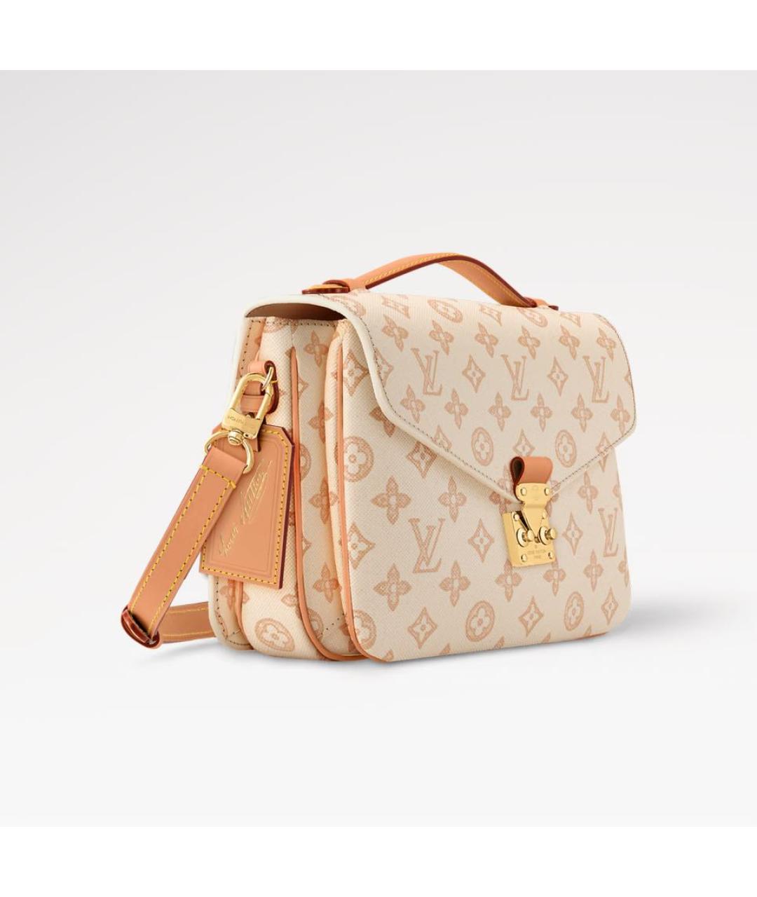 LOUIS VUITTON Бежевая сумка через плечо, фото 2
