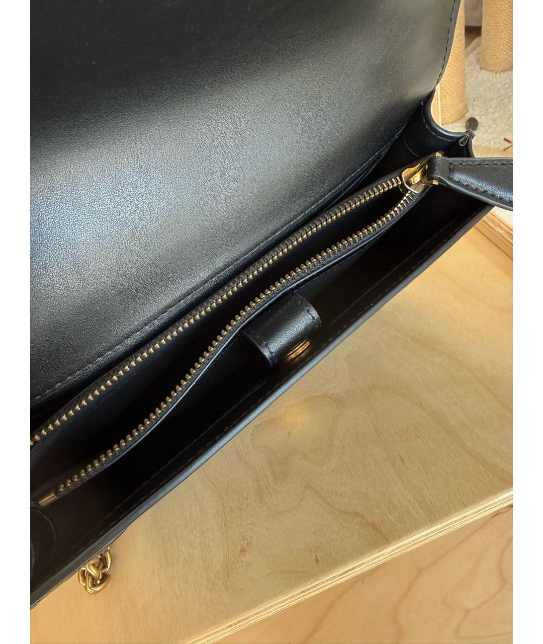 PINKO Черная кожаная сумка через плечо, фото 4