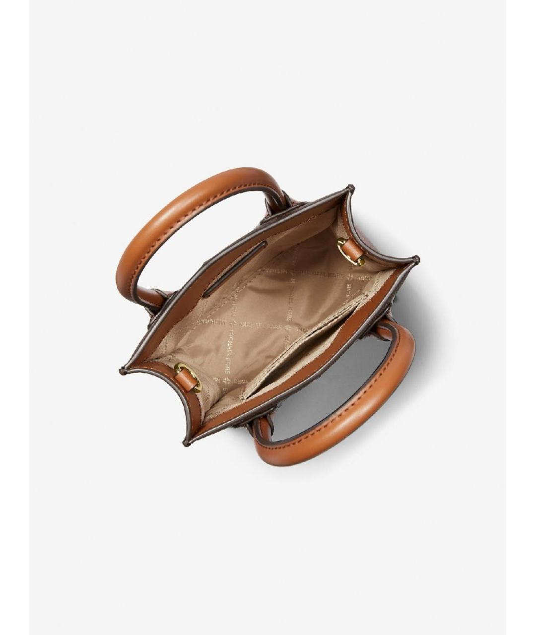 MICHAEL KORS Коричневая сумка через плечо из искусственной кожи, фото 2