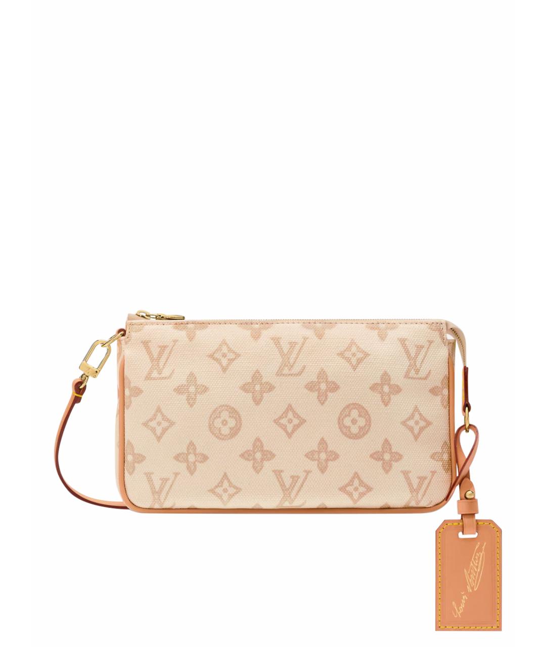LOUIS VUITTON Бежевая сумка с короткими ручками, фото 1
