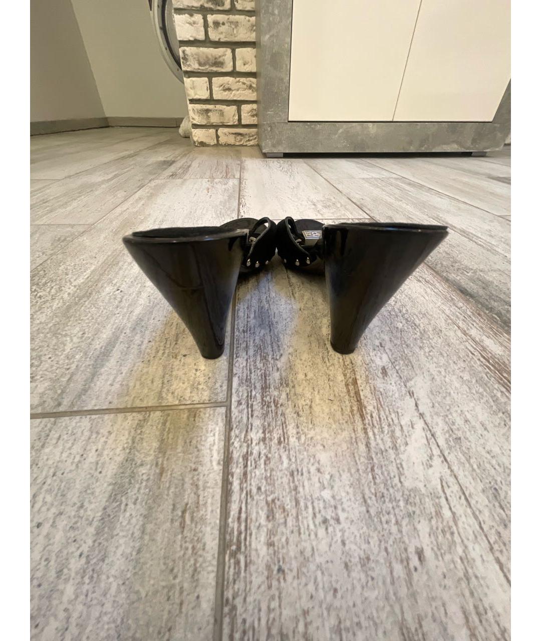 CHANEL Черные мюли, фото 4