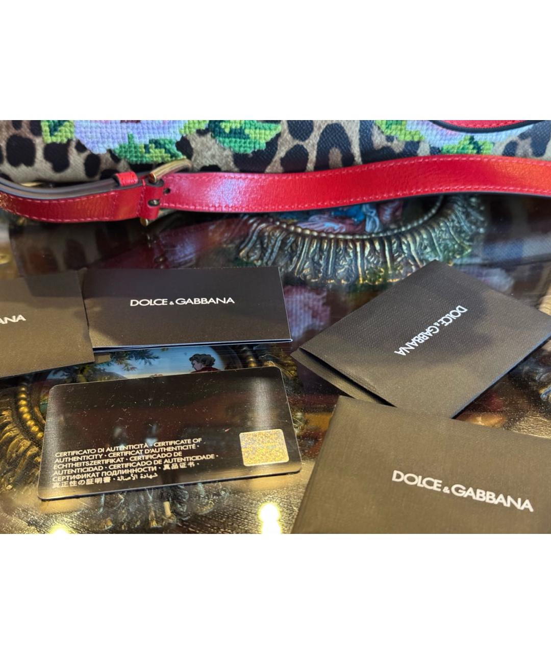 DOLCE&GABBANA Мульти кожаная сумка через плечо, фото 7