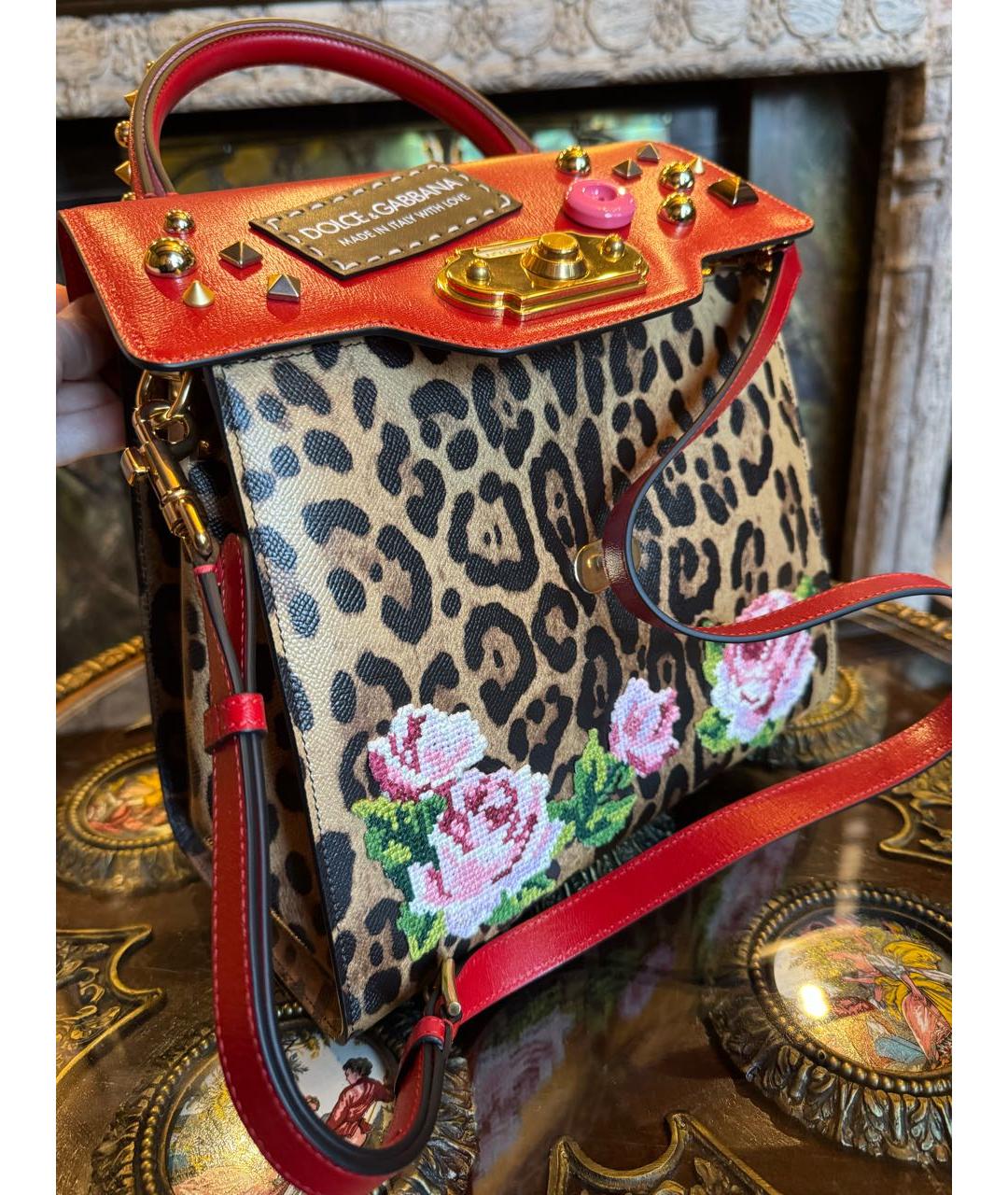 DOLCE&GABBANA Мульти кожаная сумка через плечо, фото 2