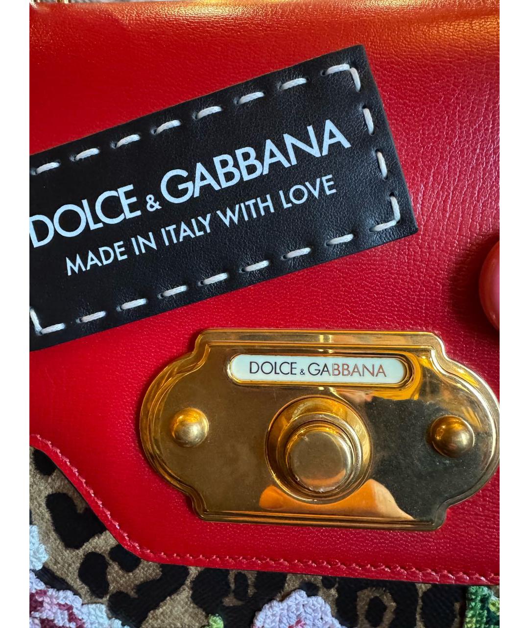DOLCE&GABBANA Мульти кожаная сумка через плечо, фото 5