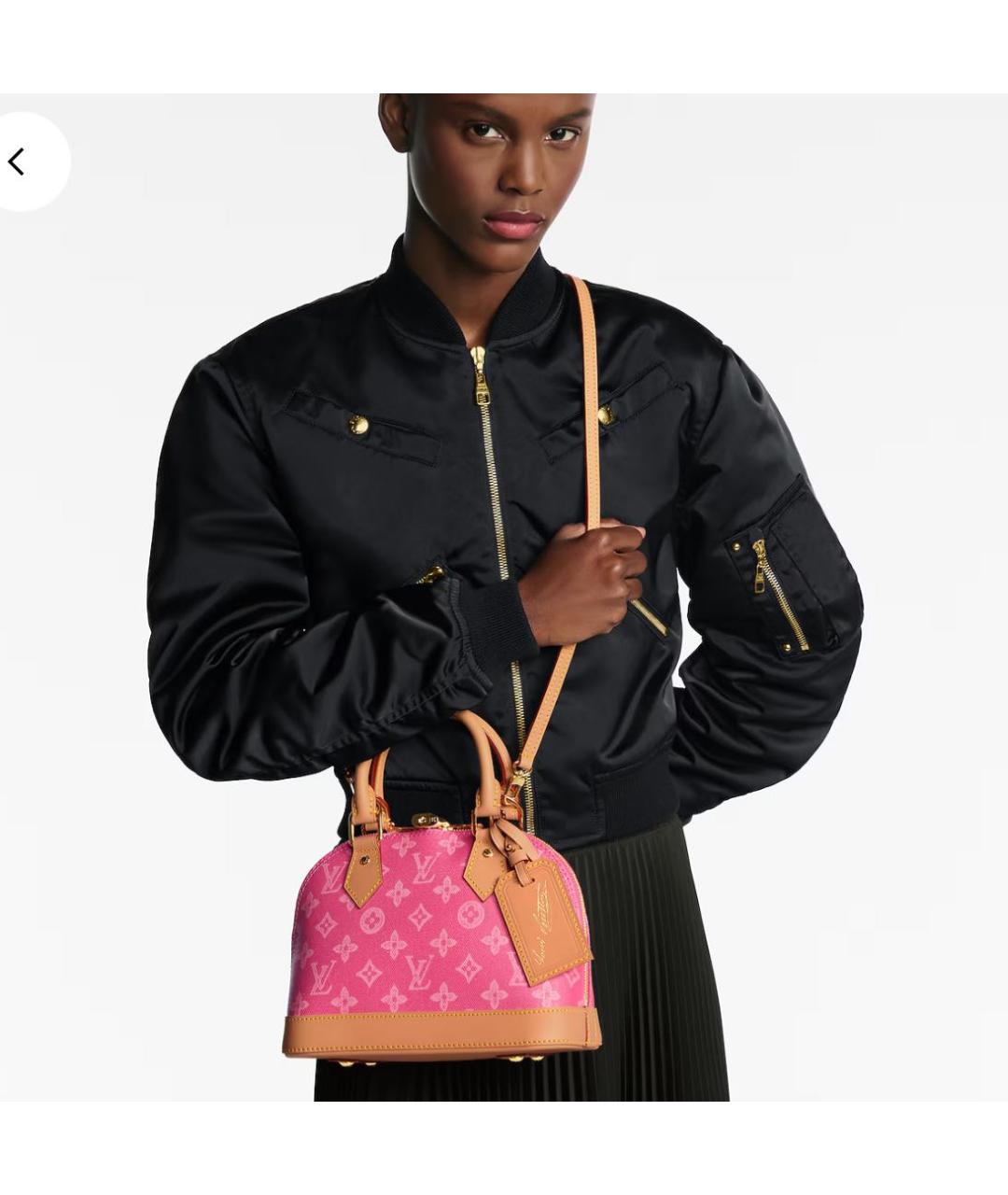 LOUIS VUITTON Розовая сумка с короткими ручками, фото 3