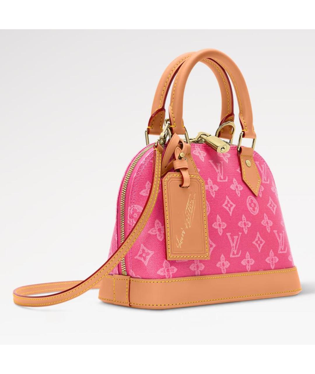 LOUIS VUITTON Розовая сумка с короткими ручками, фото 2