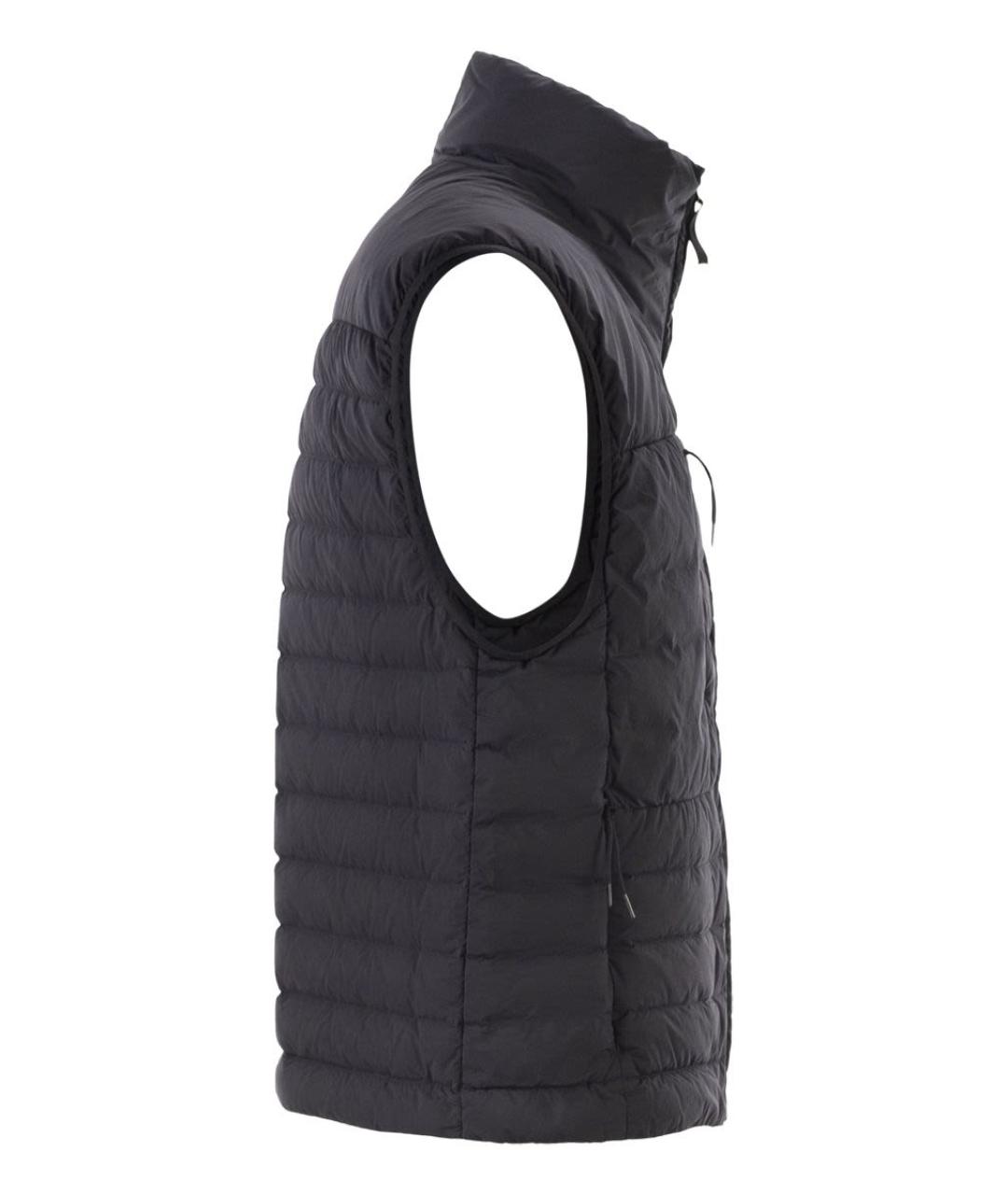 STONE ISLAND Темно-синий полиамидовый жилет, фото 3