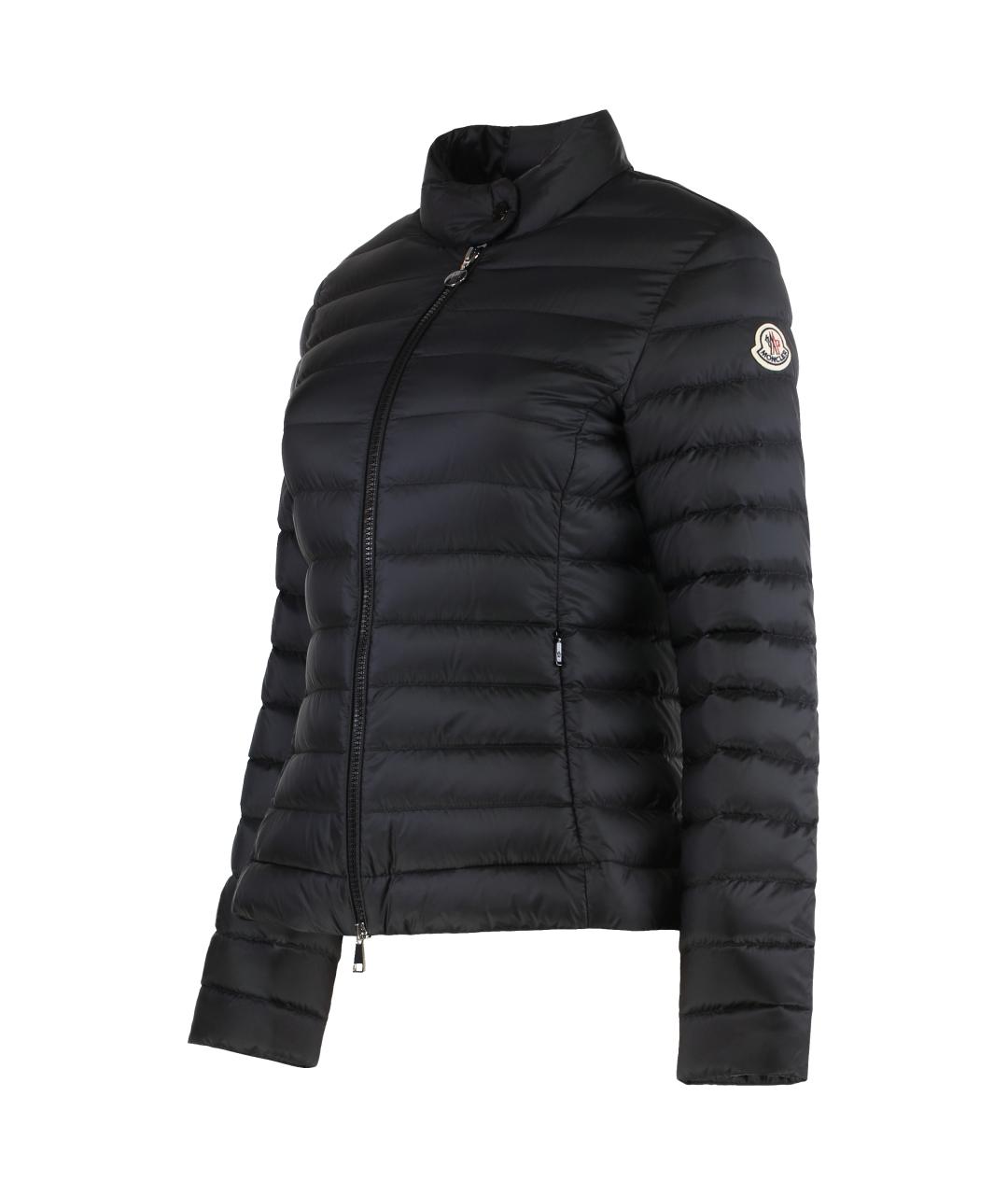 MONCLER Черный полиамидовый пуховик, фото 3