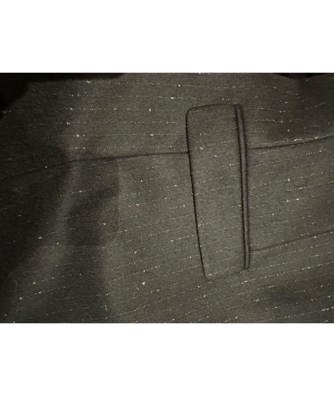 SAINT LAURENT Черный шерстяной пиджак, фото 4