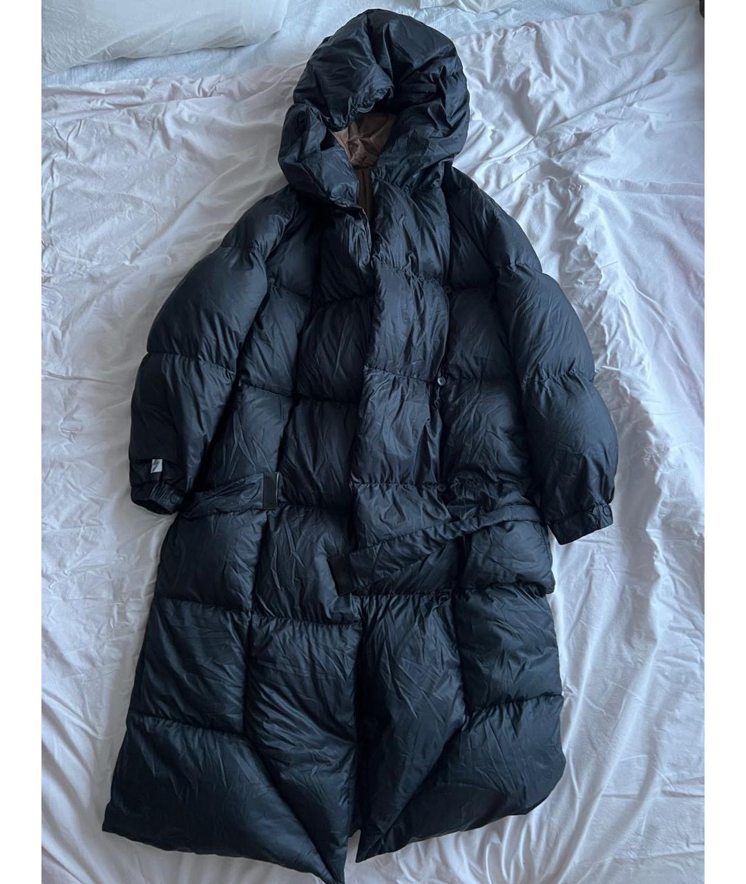 MAX MARA THE CUBE Темно-синий полиэстеровый пуховик, фото 9
