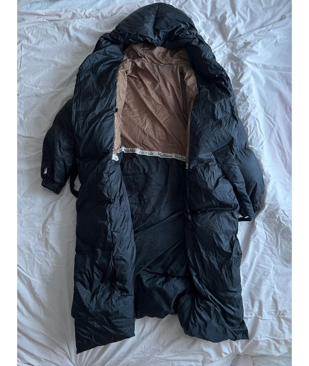 MAX MARA THE CUBE Темно-синий полиэстеровый пуховик, фото 2