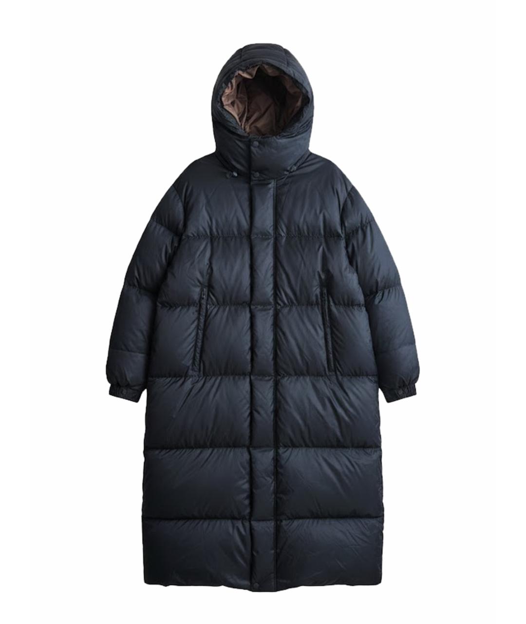 MAX MARA THE CUBE Темно-синий полиэстеровый пуховик, фото 1