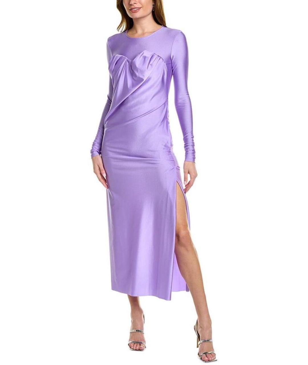 SPORTMAX Фиолетовое коктейльное платье, фото 7