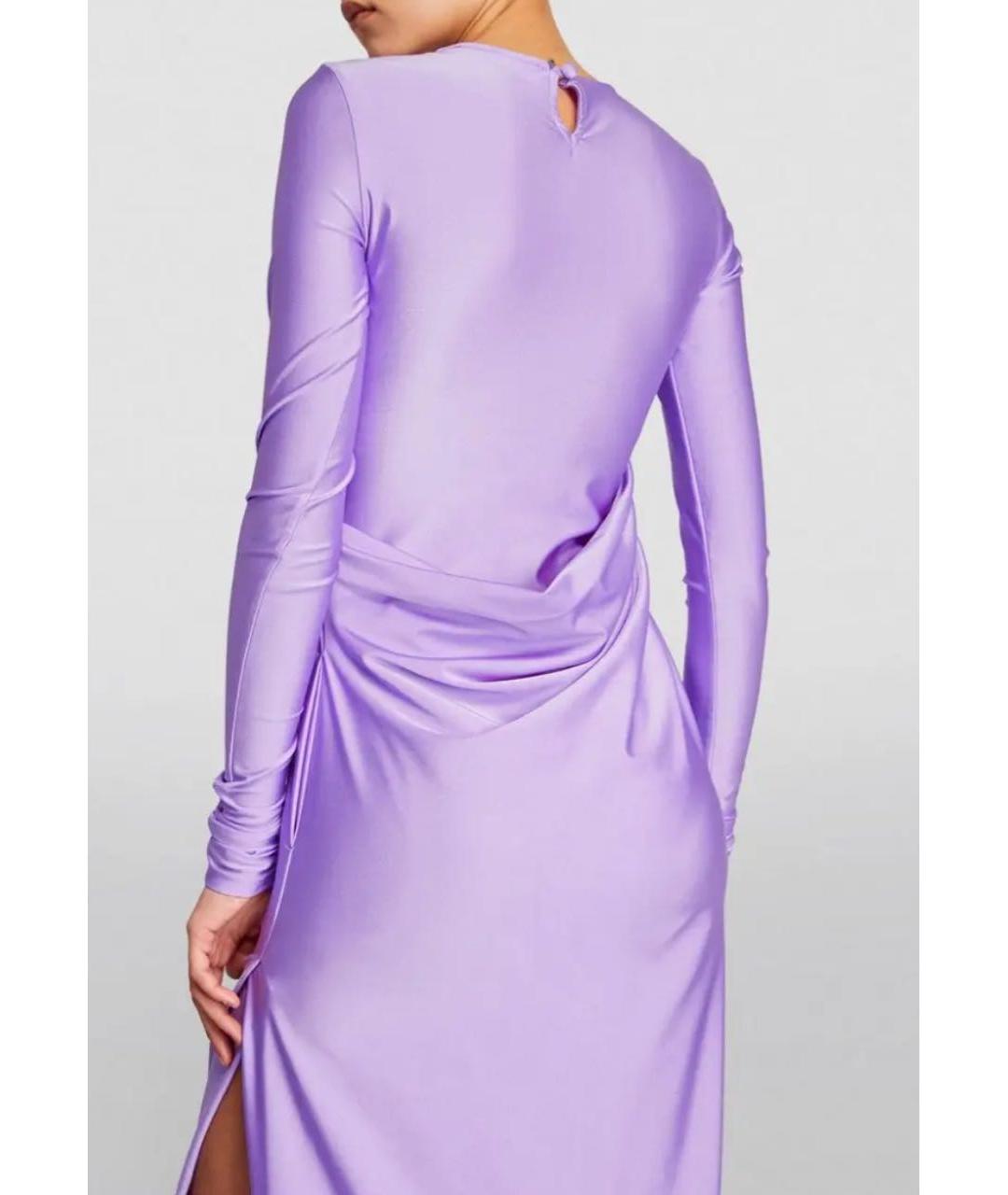 SPORTMAX Фиолетовое коктейльное платье, фото 4