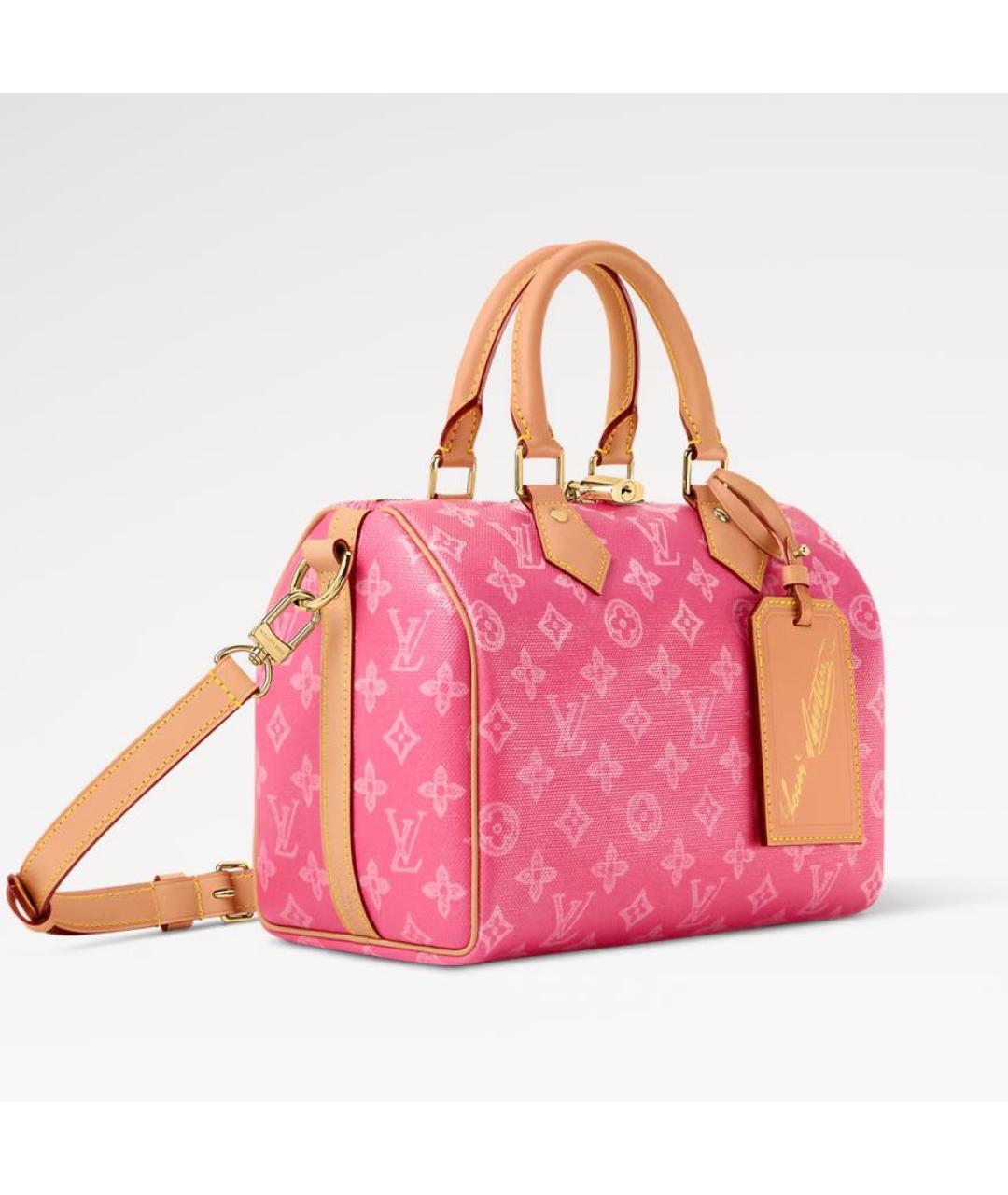 LOUIS VUITTON Розовая сумка тоут, фото 2