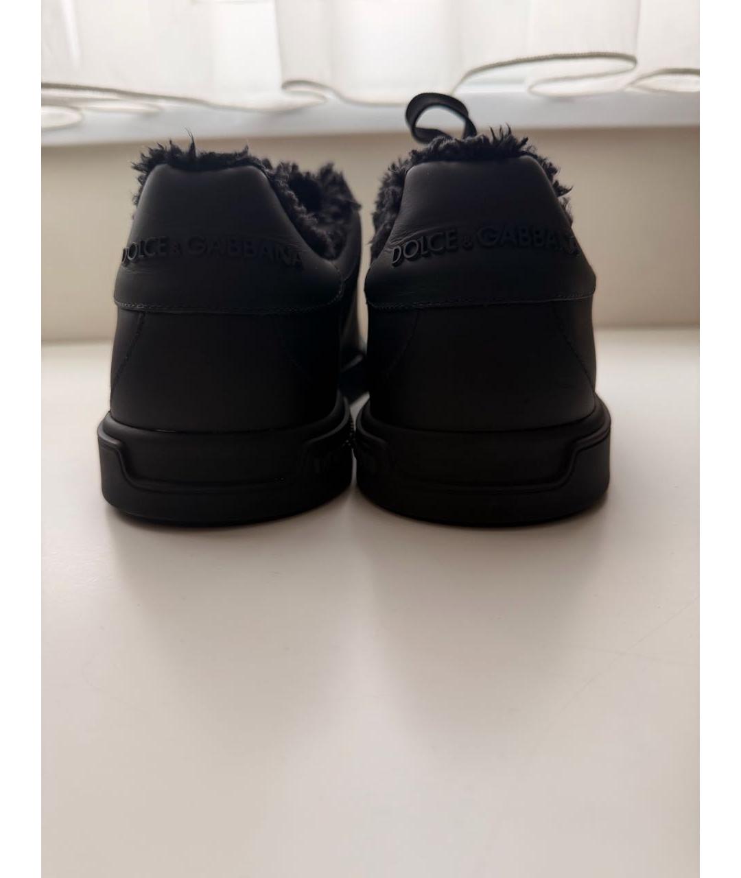 DOLCE&GABBANA Черные низкие ботинки, фото 3