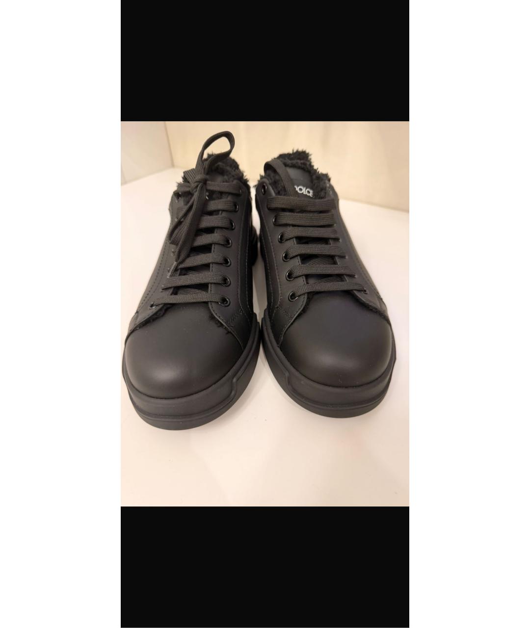 DOLCE&GABBANA Черные низкие ботинки, фото 8