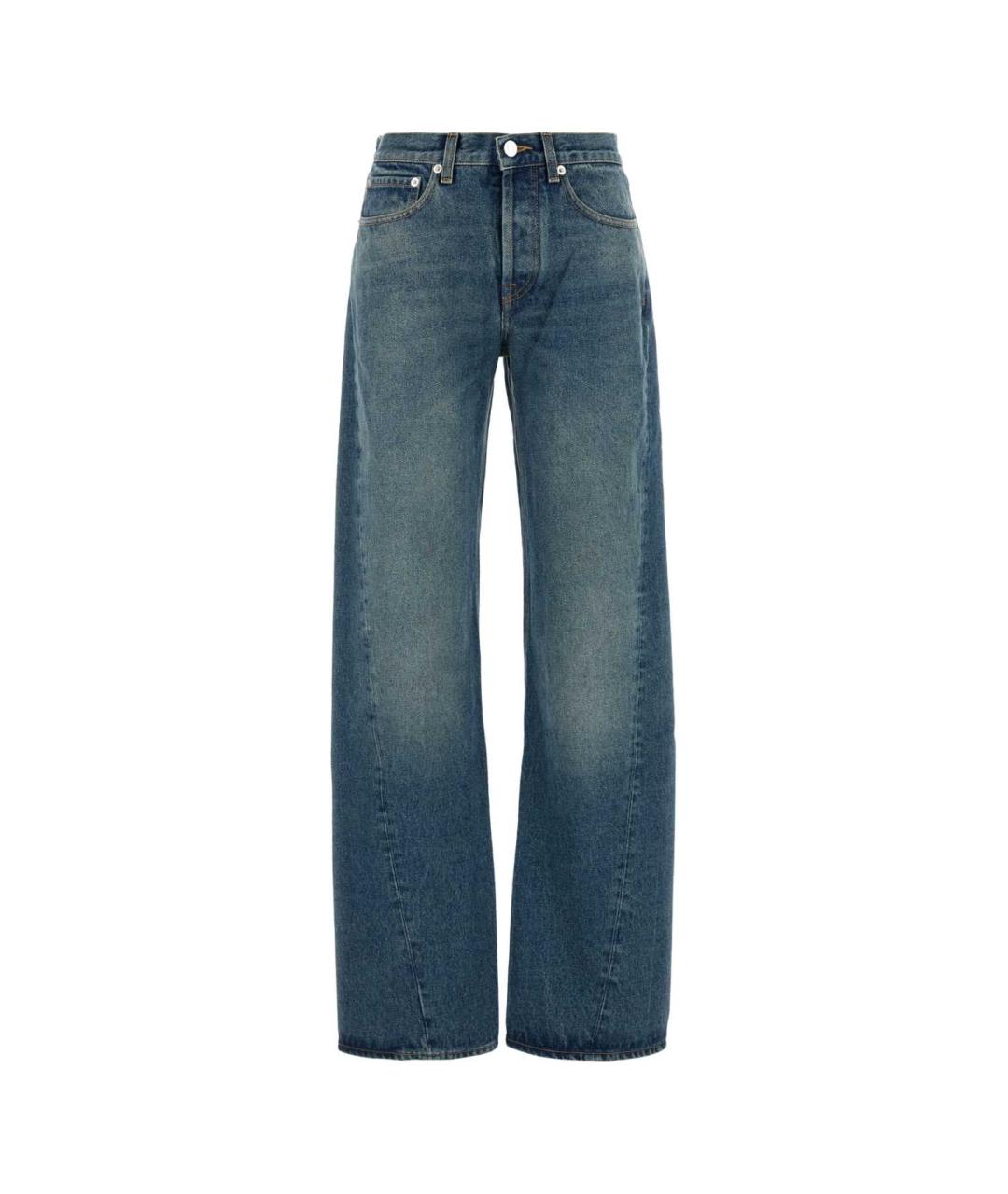 ARMARIUM Синие хлопковые прямые джинсы, фото 1