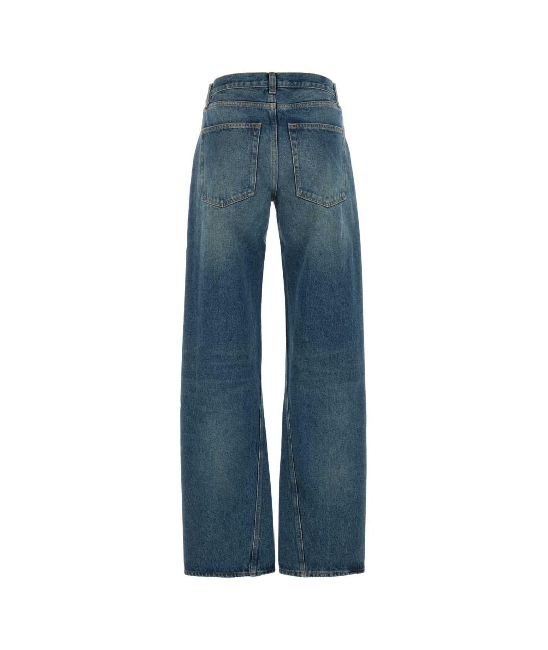 ARMARIUM Синие хлопковые прямые джинсы, фото 2