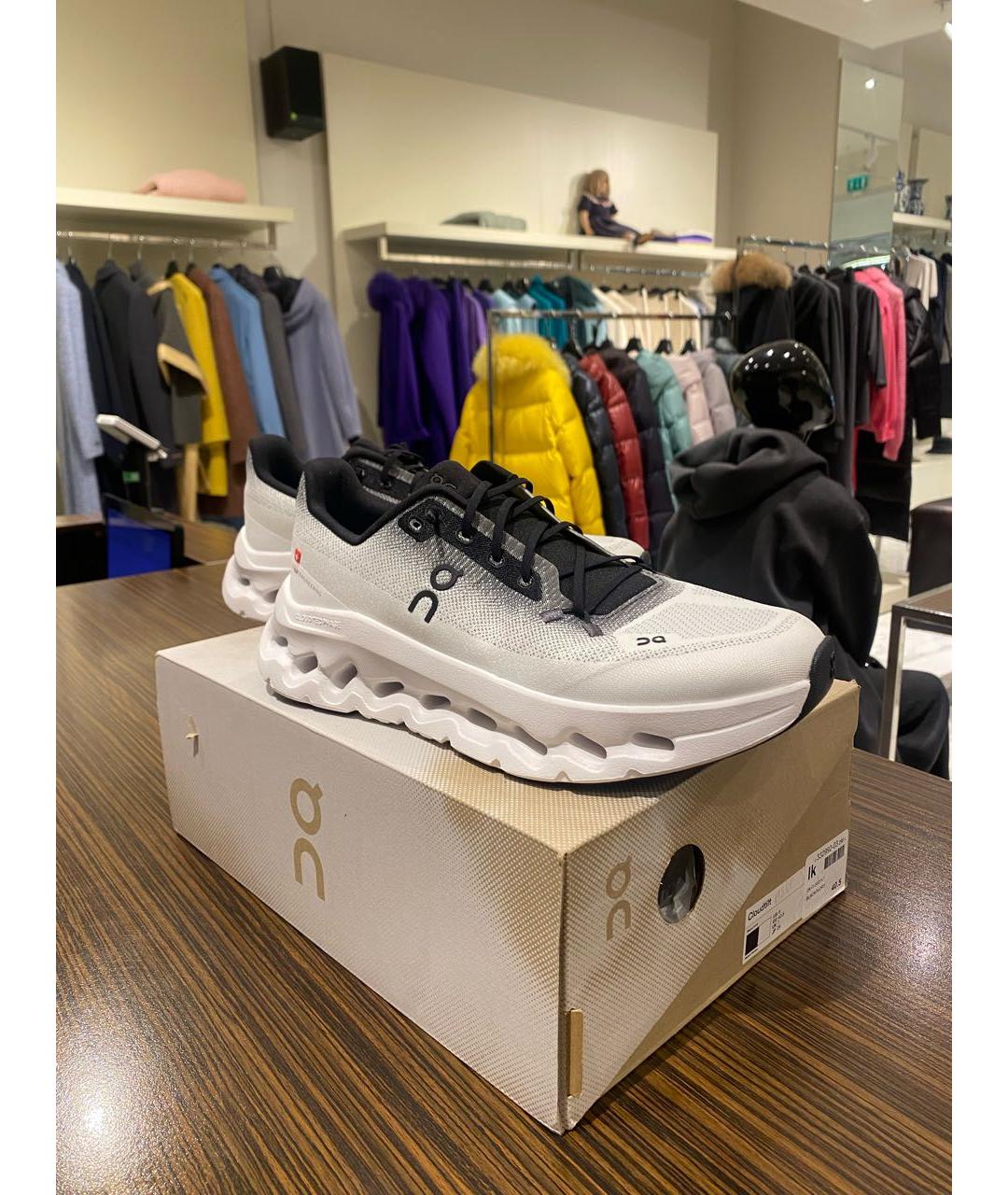 ON Белые синтетические кроссовки, фото 5