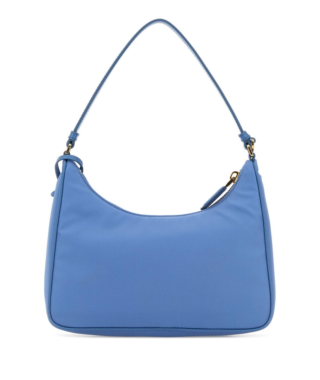PRADA Голубая синтетическая сумка через плечо, фото 3